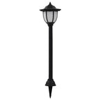 vidaXL Solar-Außenleuchten 6 Stk. LED Schwarz