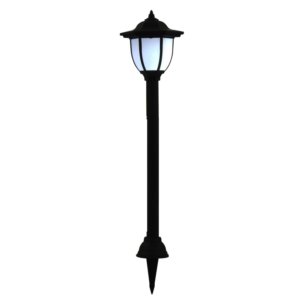 vidaXL Solar-Außenleuchten 6 Stk. LED Schwarz