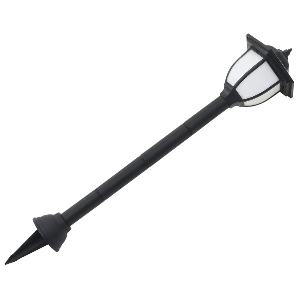 vidaXL Solar-Außenleuchten 6 Stk. LED Schwarz