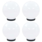 vidaXL LED-Gartenleuchten 4 Stk. Kugelförmig 20 cm PMMA