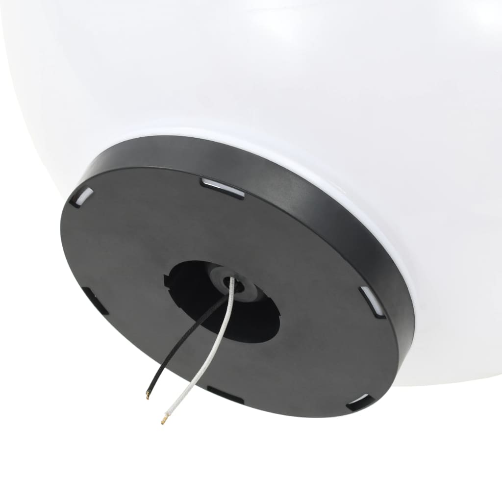 vidaXL LED-Gartenleuchten 2 Stk. Kugelförmig 50 cm PMMA