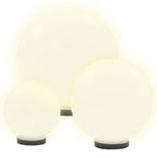 vidaXL 6 Stk. LED-Gartenleuchten-Set Kugelförmig 20/30/40 cm PMMA