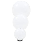 vidaXL 6 Stk. LED-Gartenleuchten-Set Kugelförmig 20/30/40 cm PMMA