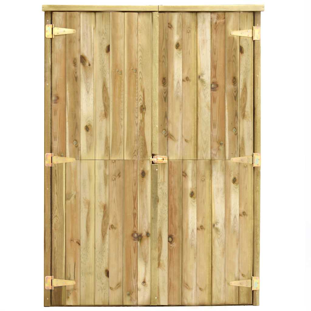 vidaXL Garten-Geräteschuppen 123x50x171 cm Kiefernholz Imprägniert