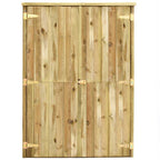 vidaXL Garten-Geräteschuppen 123x50x171 cm Kiefernholz Imprägniert