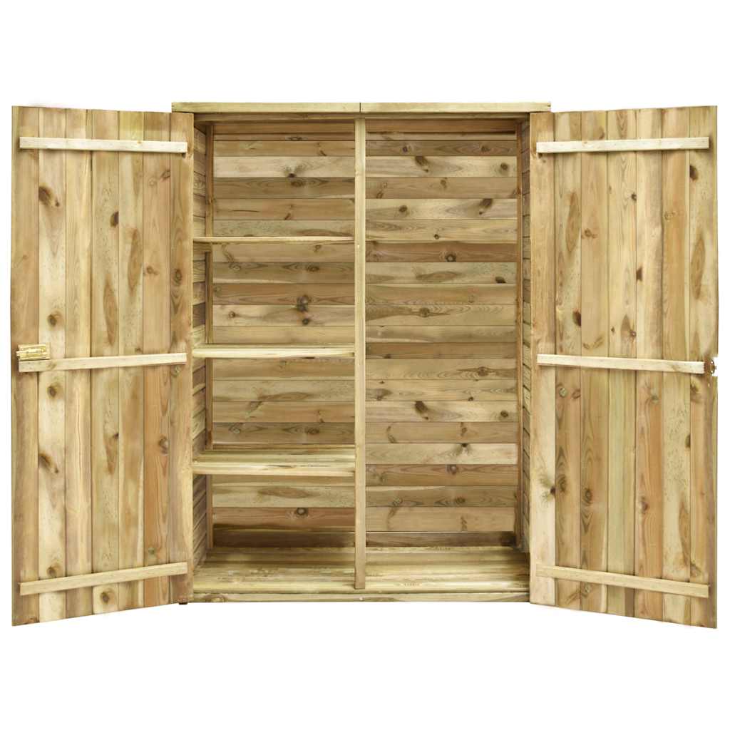 vidaXL Garten-Geräteschuppen 123x50x171 cm Kiefernholz Imprägniert