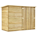 vidaXL Garten-Gerätehaus 232 x 110 x 170 cm Kiefernholz Imprägniert
