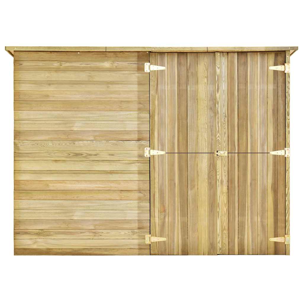 vidaXL Garten-Gerätehaus 232 x 110 x 170 cm Kiefernholz Imprägniert