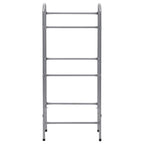 vidaXL Kistenregal für 3 Kisten Silbern 50x33x116 cm Stahl