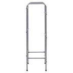vidaXL Kistenregal für 3 Kisten Silbern 50x33x116 cm Stahl