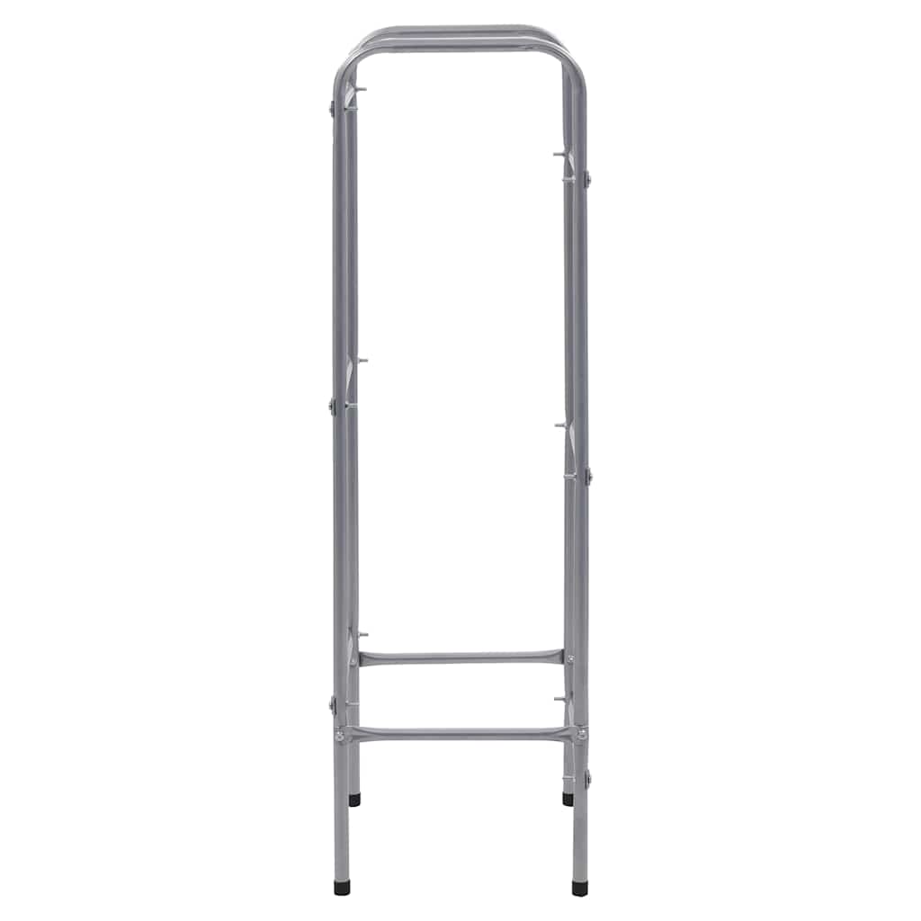 vidaXL Kistenregal für 3 Kisten Silbern 50x33x116 cm Stahl