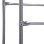 vidaXL Kistenregal für 3 Kisten Silbern 50x33x116 cm Stahl