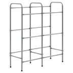 vidaXL Kistenregal für 6 Kisten Silbern 96x33x116 cm Stahl
