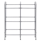 vidaXL Kistenregal für 6 Kisten Silbern 96x33x116 cm Stahl
