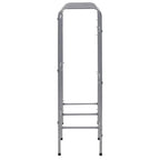 vidaXL Kistenregal für 6 Kisten Silbern 96x33x116 cm Stahl