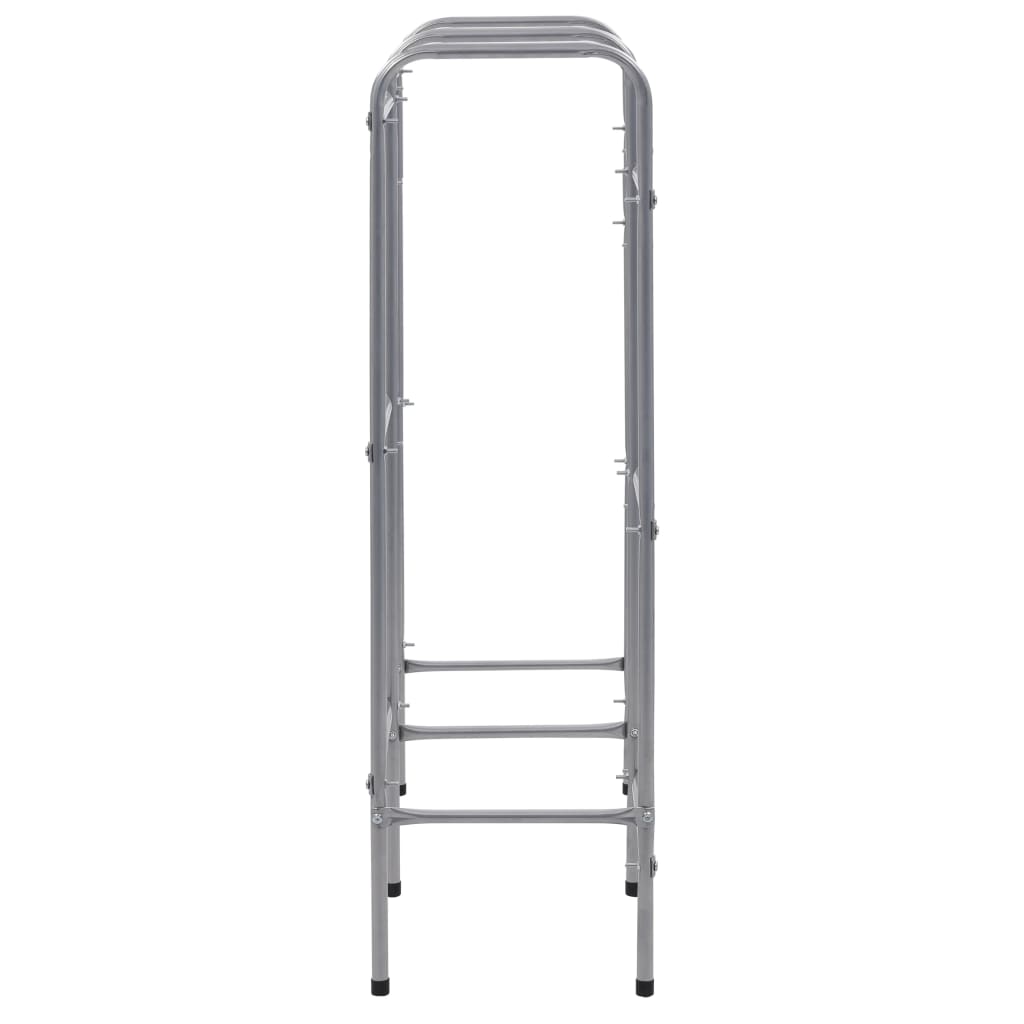 vidaXL Kistenregal für 6 Kisten Silbern 96x33x116 cm Stahl