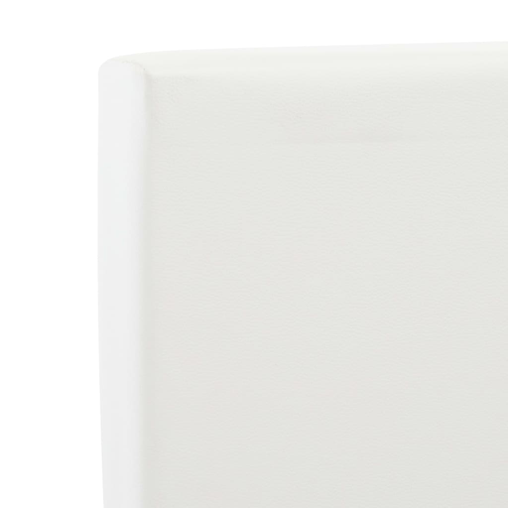 vidaXL Bettgestell mit Schubladen Weiß Kunstleder 140×200 cm