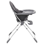 vidaXL Baby-Hochstuhl Grau und Weiß