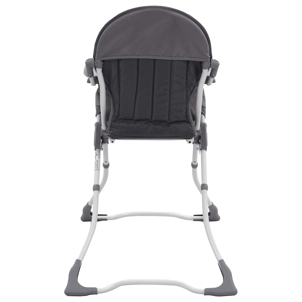 vidaXL Baby-Hochstuhl Grau und Weiß