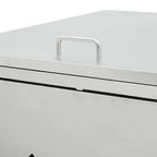 vidaXL Mülltonnenbox für 2 Tonnen 240 L Edelstahl