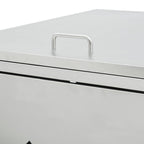 vidaXL Mülltonnenbox für 4 Tonnen 240 L Edelstahl