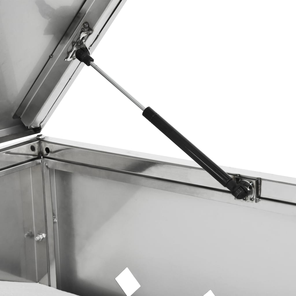 vidaXL Mülltonnenbox für 4 Tonnen 240 L Edelstahl