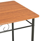 vidaXL 7-tlg. Essgruppe MDF und Stahl Braun