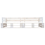 vidaXL Garten-Palettensofa 2-Sitzer Grau Holz