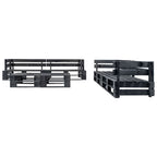 vidaXL 6-tlg. Garten-Lounge-Set aus Paletten Schwarz Holz
