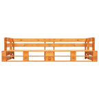 vidaXL Garten-Palettensofa 2-Sitzer Honigbraun Holz