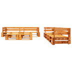 vidaXL 6-tlg. Garten-Lounge-Set aus Paletten Holz Honigbraun