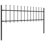 vidaXL Gartenzaun | Stahl | Stabil | Rechteckig | Modern