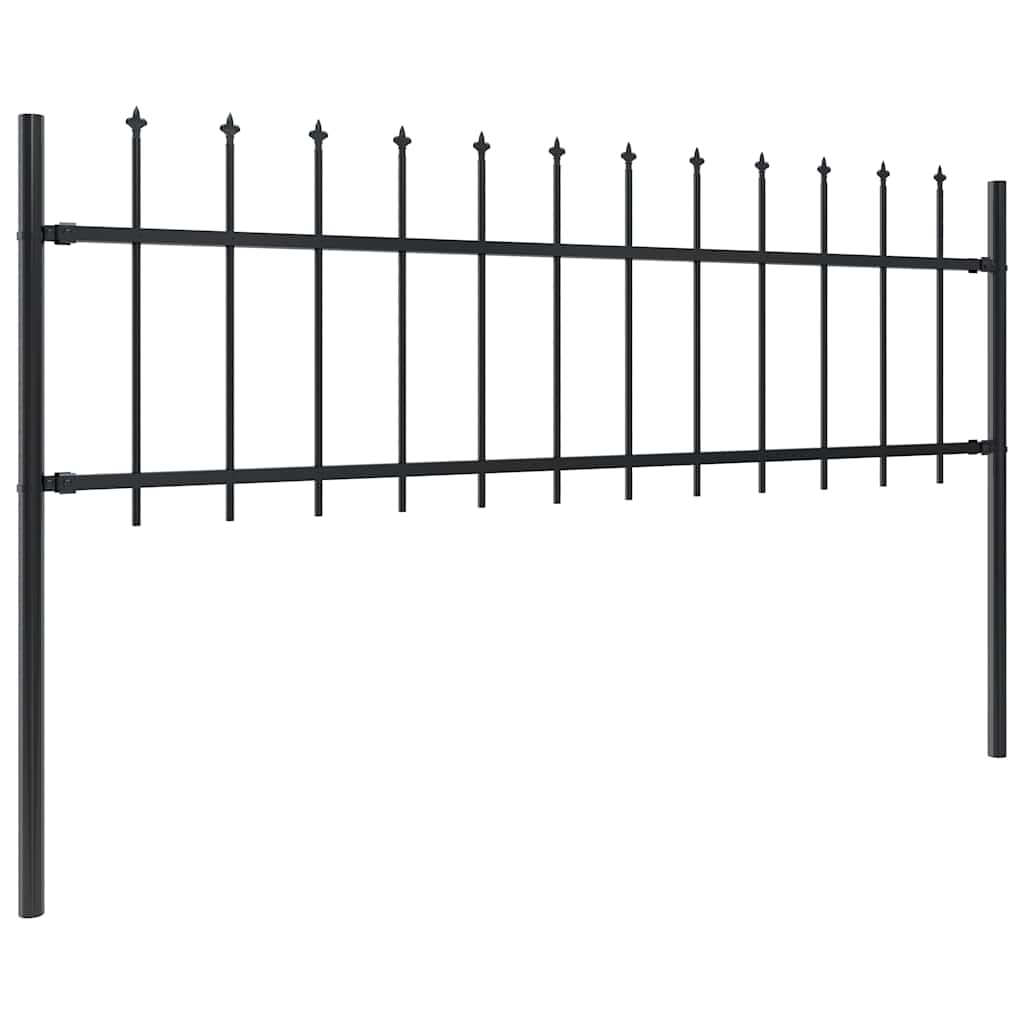 vidaXL Gartenzaun | Stahl | Stabil | Rechteckig | Modern