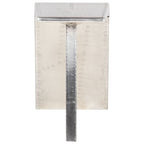 vidaXL Schreibtisch Flugzeugflügel-Optik Silbern 112x50x76 cm Metall