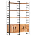 vidaXL Bücherregal 4 Etagen 124x30x180 cm Massivholz Akazie