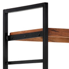 vidaXL Bücherregal 4 Etagen 124x30x180 cm Massivholz Akazie
