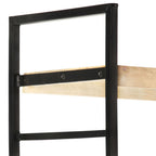 vidaXL Bücherregal 4 Etagen 124x30x180 cm Mango Massivholz