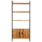 vidaXL Bücherregal 4 Ebenen 80x30x180 cm Massivholz Akazie
