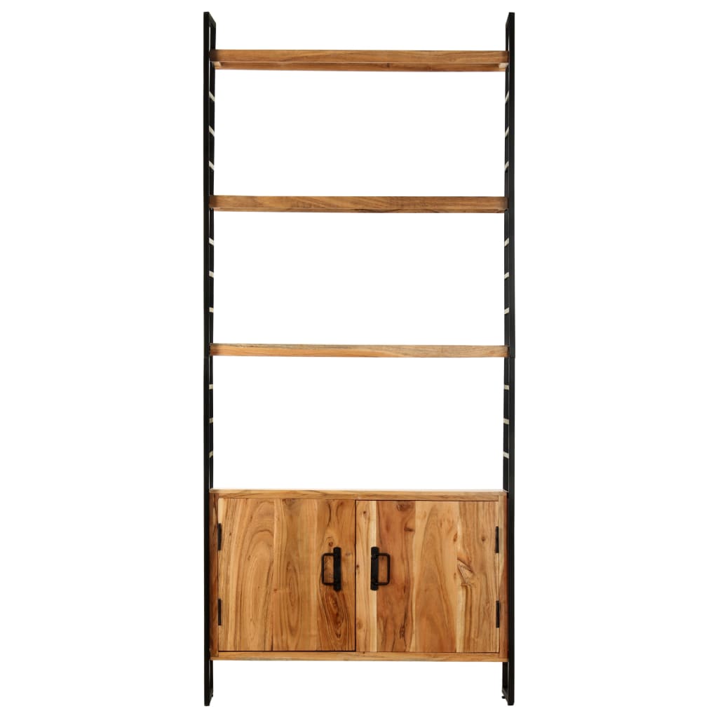 vidaXL Bücherregal 4 Ebenen 80x30x180 cm Massivholz Akazie