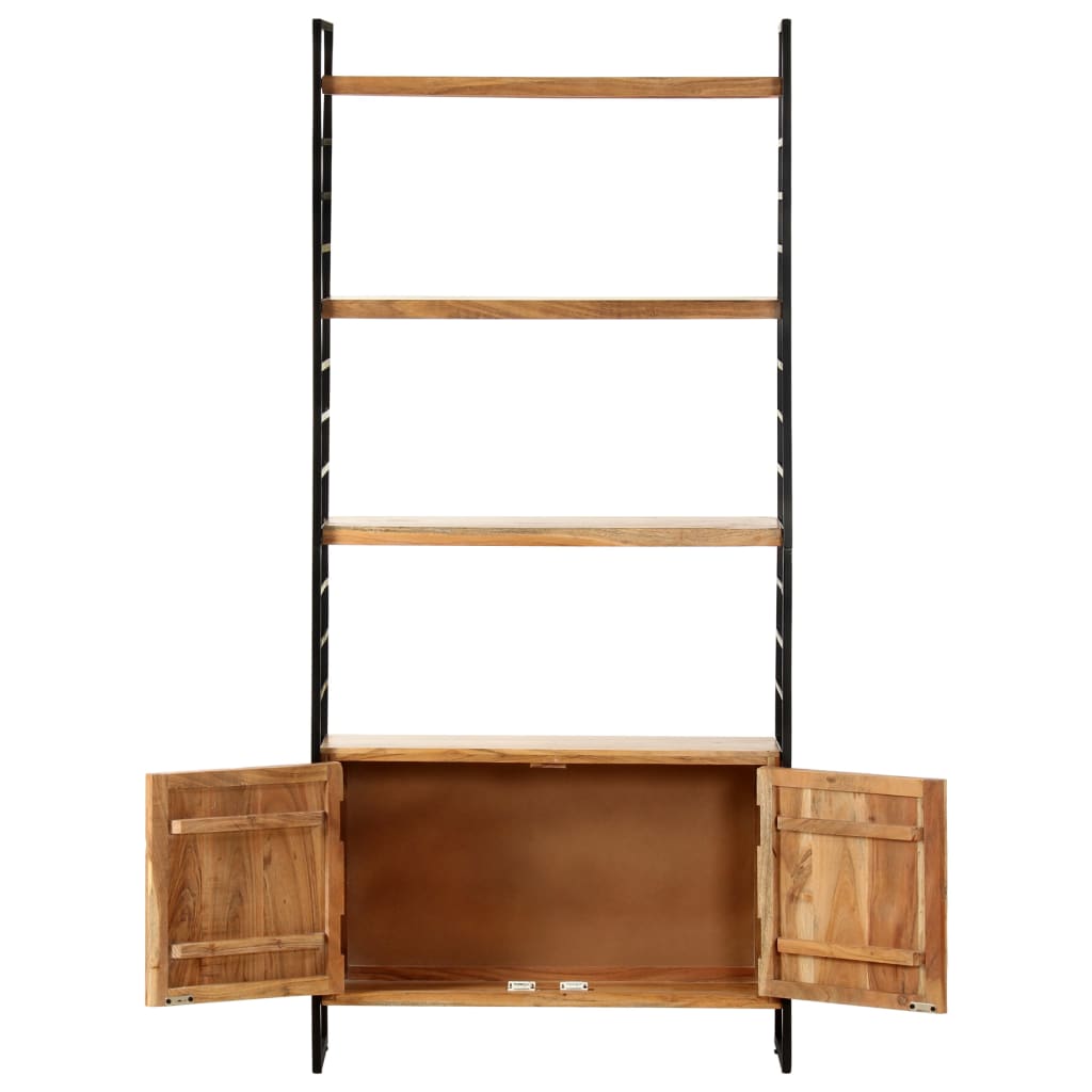 vidaXL Bücherregal 4 Ebenen 80x30x180 cm Massivholz Akazie