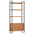 vidaXL Bücherregal 4 Ebenen 80x30x180 cm Massivholz Akazie