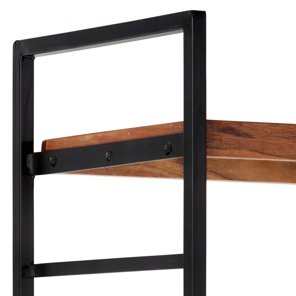 vidaXL Bücherregal 4 Ebenen 80x30x180 cm Massivholz Akazie