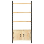 vidaXL Bücherregal 4 Ebenen 80x30x180 cm Mango Massivholz