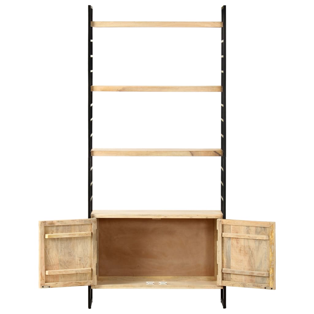 vidaXL Bücherregal 4 Ebenen 80x30x180 cm Mango Massivholz