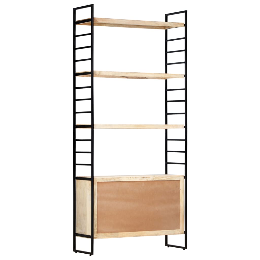 vidaXL Bücherregal 4 Ebenen 80x30x180 cm Mango Massivholz