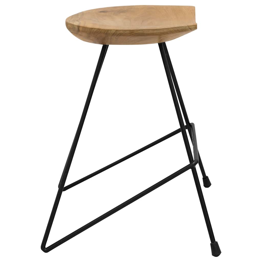 vidaXL Hocker 2 Stk. Teak Massivholz