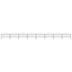 vidaXL Gartenzaun mit Speerspitzen Stahl (1 - 1,25) x 13,6 m Schwarz