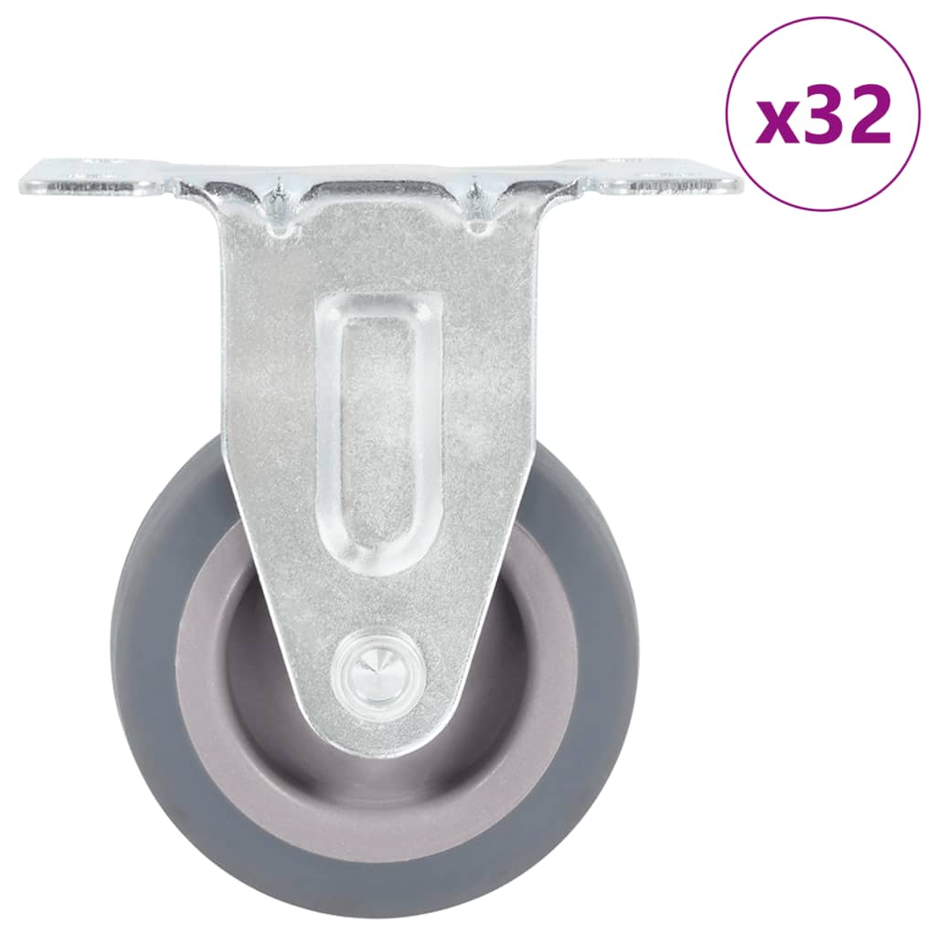vidaXL 32 Stk. Bockrollen 50 mm