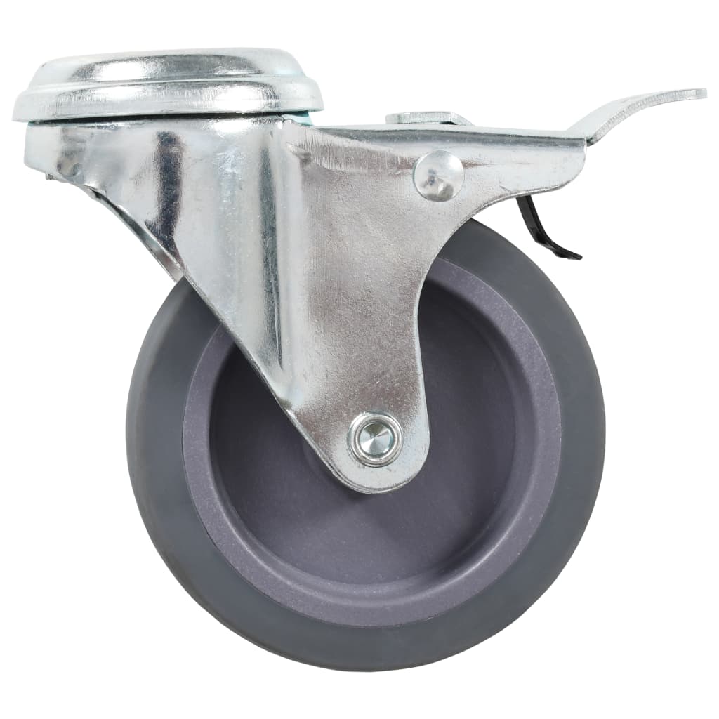 vidaXL 24 Stk. Lenkrollen mit Rückenloch 75 mm