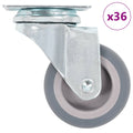 vidaXL 36 Stk. Lenkrollen 50 mm